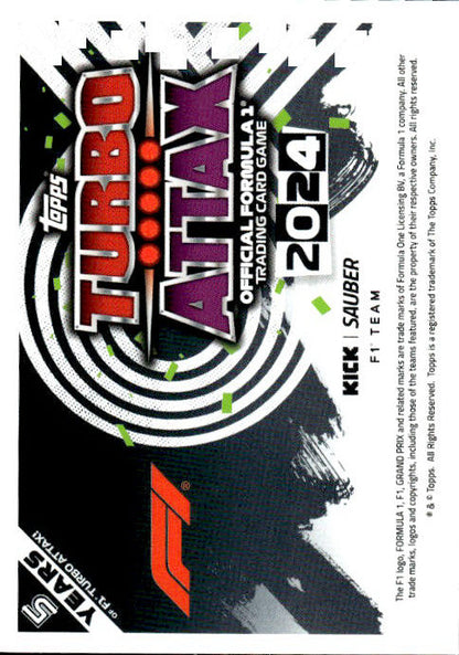 Zhou Guanyu - 2024 Topps F1 Turbo Match Attax Gearshift Glories #89