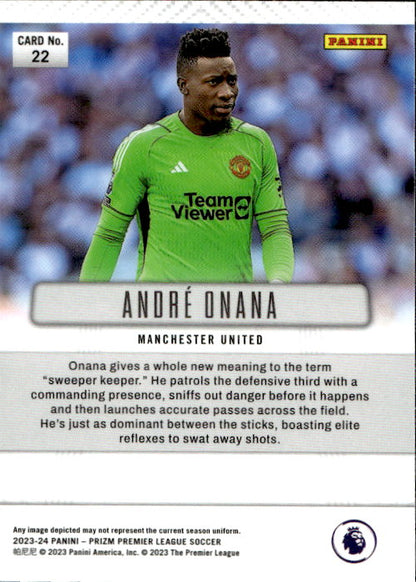 Andre Onana - 2023/24 Panini Prizm Premier League Soccer Flashback Prizm #22 Manchester United