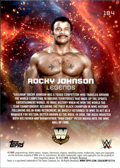 Rocky Johnson - 2025 Topps WWE Universe #184