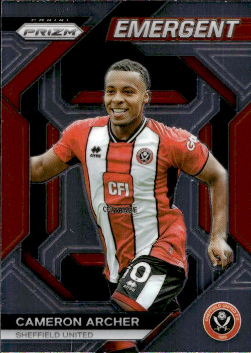 Cameron Archer - 2023/24 Panini Prizm Premier League Soccer Emergent #23 Sheffield United