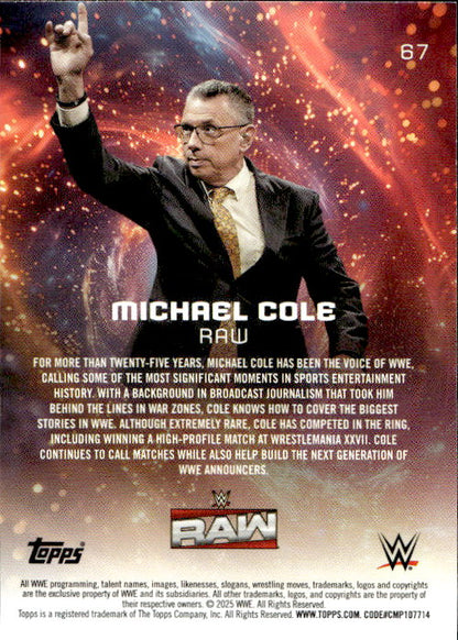 Michael Cole - 2025 Topps WWE Universe #67