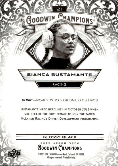Bianca Bustamante - 2025 Upper Deck Goodwin Champions Glossy Black #97