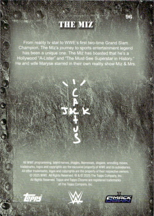 The Miz - 2025 Topps Chrome WWE x Cactus Jack #96