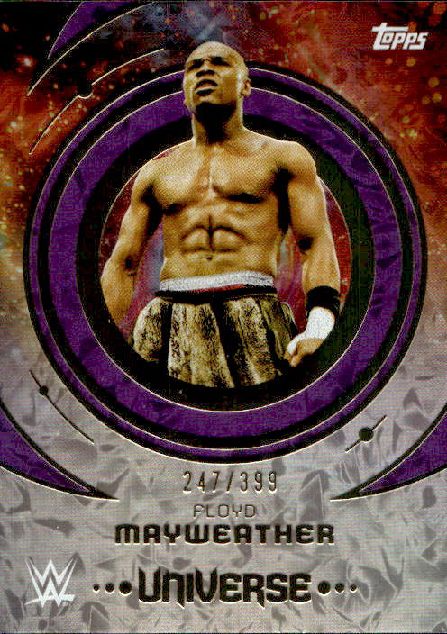 Floyd Mayweather - 2025 Topps WWE Universe Purple /399 #68