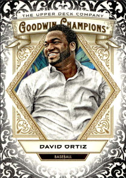 David Ortiz - 2025 Upper Deck Goodwin Champions Glossy Black #34