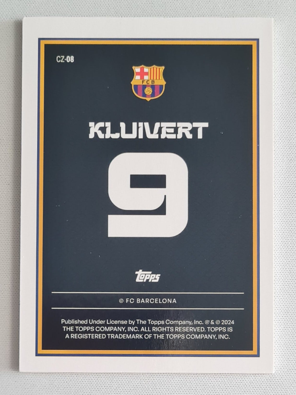 Patrick Kluivert - 2023/24 Topps Barcelona Year of the Dragon Zodiac Yellow /75 #CZ-08