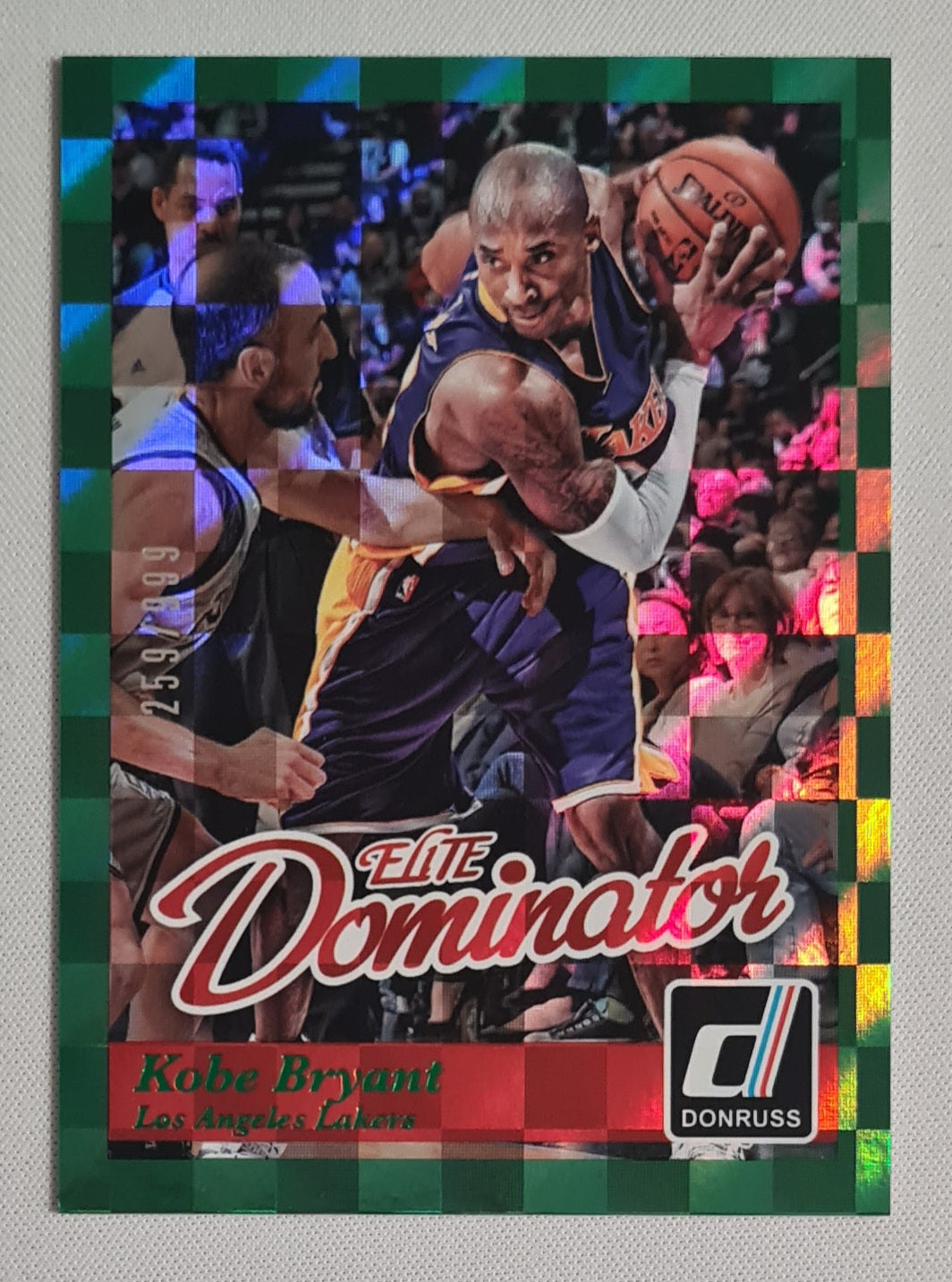 Kobe Bryant - 2014/15 Panini Donruss NBA Dominators Elite Green /999 #16 Los Angeles Lakers