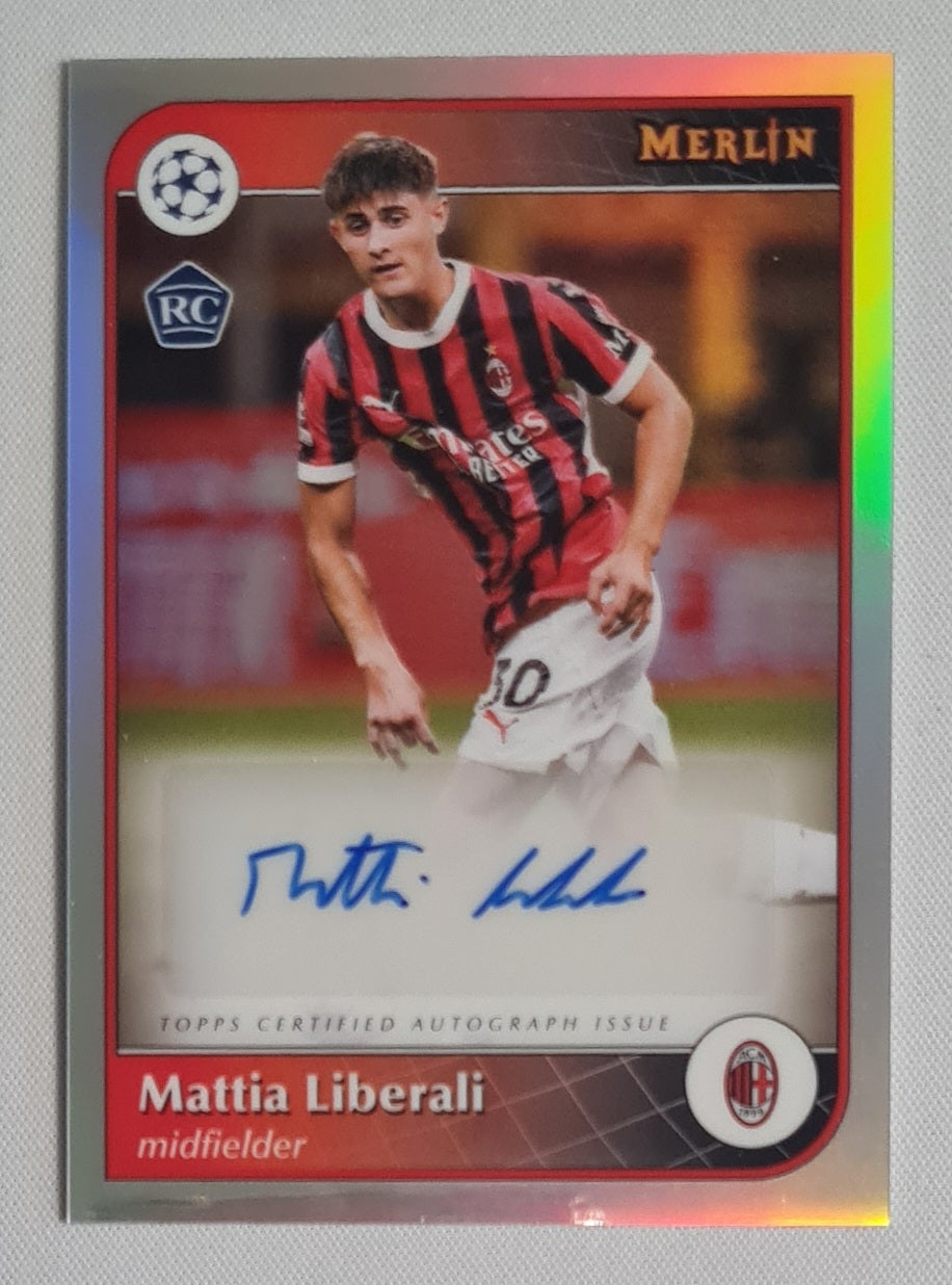 Mattia Liberali - 2024/25 Topps Merlin UCC Auto #AU-ML AC Milan