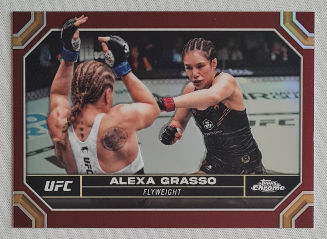 Alexa Grasso - 2024 Topps Chrome UFC Maroon #6