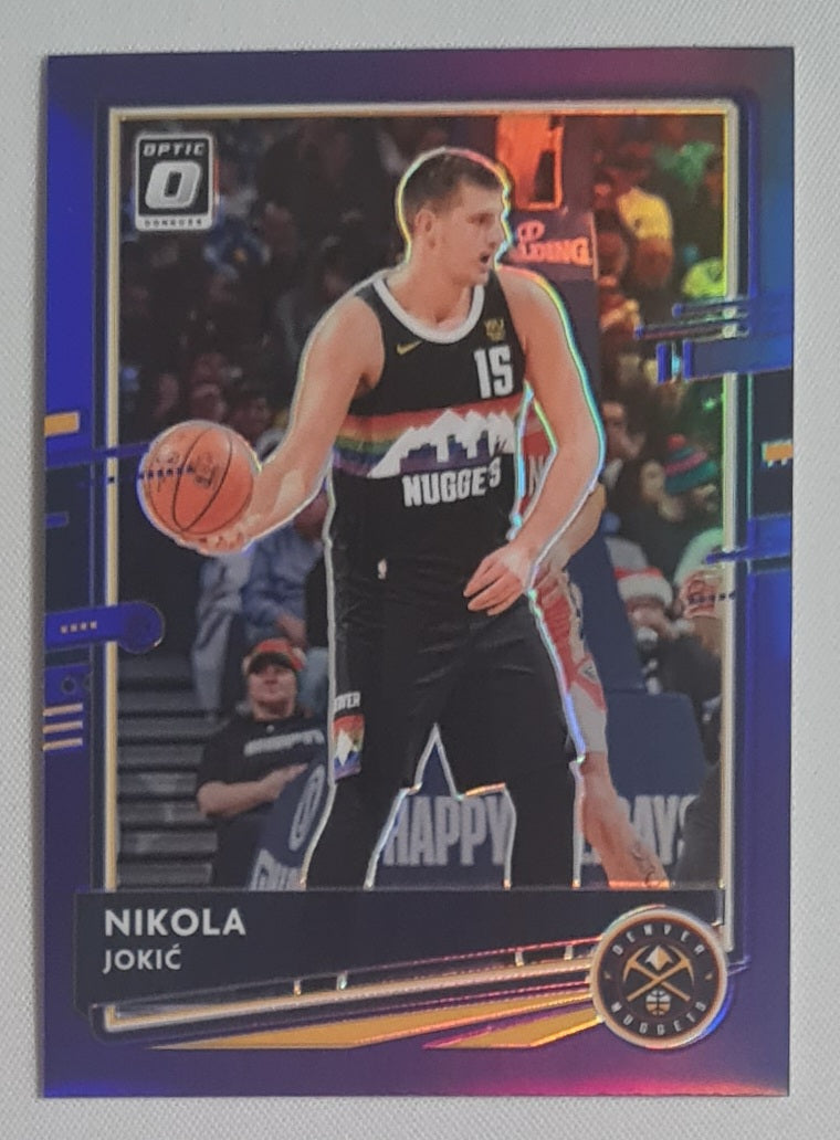Nikola Jokic - 2020/21 Panini Donruss Optic Purple Prizm #96 Denver Nuggets