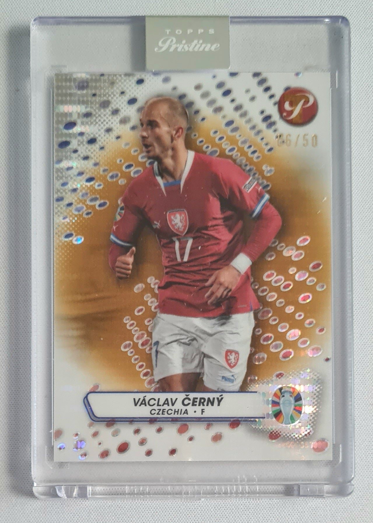 Vaclav Cerny - 2023 Topps Pristine Soccer Road to UEFA Euro 2024 #25 Czechia