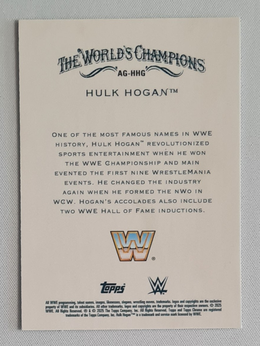 Hulk Hogan - 2025 Topps Chrome WWE Allen & Ginter #AG-HHG