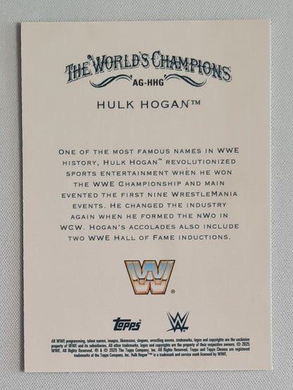 Hulk Hogan - 2025 Topps Chrome WWE Allen & Ginter #AG-HHG