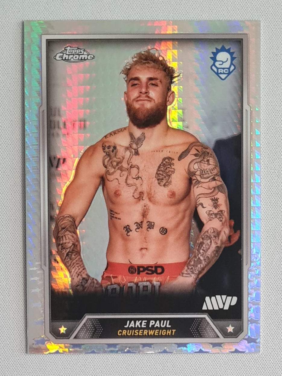 Jake Paul - 2024 Topps Chrome Boxing Hyper Refractor #1