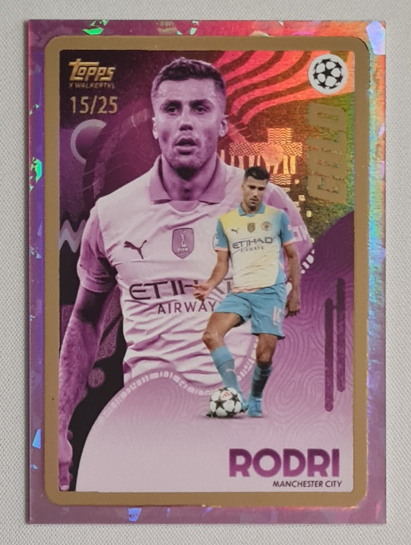 Rodri - 2023/24 Topps GoldxWalkerTKL Gold Purple /25 Manchester City