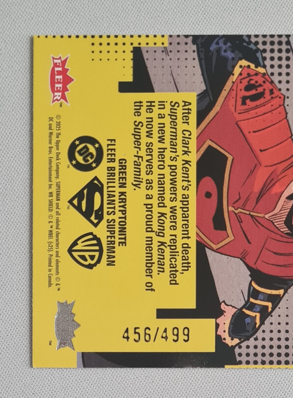 Superman - 2025 Fleer Brilliants Superman Green Kryptonite #23