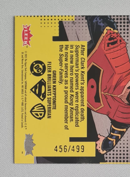 Superman - 2025 Fleer Brilliants Superman Green Kryptonite #23