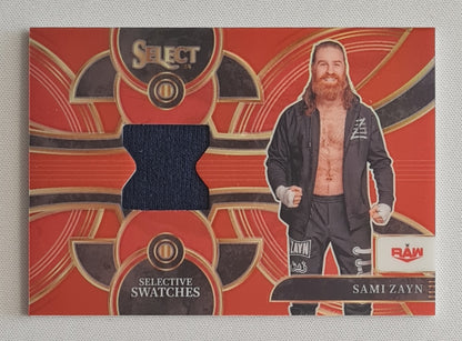 Sami Zayn - 2024 Panini Select WWE Selective Swatches Red /99 #SW-SZN