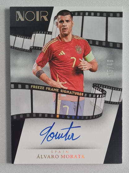 Alvaro Morata - 2024/25 Panini Noir Freeze Frame Signatures /49 #FF-AM Spain