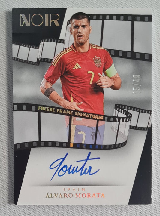 Alvaro Morata - 2024/25 Panini Noir Freeze Frame Signatures /49 #FF-AM Spain