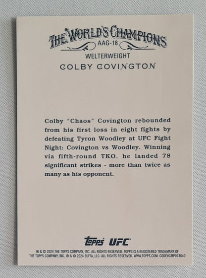 Colby Covington - 2024 Topps Chrome UFC Allen & Ginter #AAG-18
