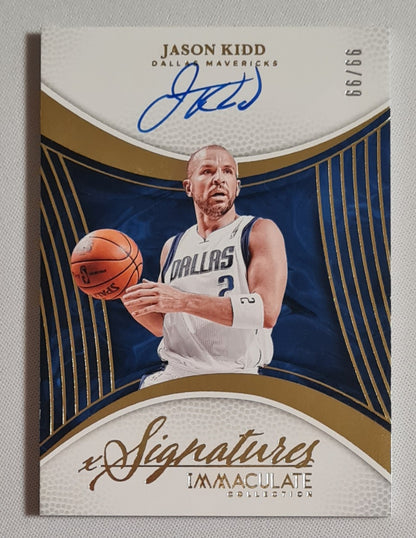 Jason Kidd - 2024/25 Panini Immaculate Signatures /99 #IMS-KID Dallas Mavericks