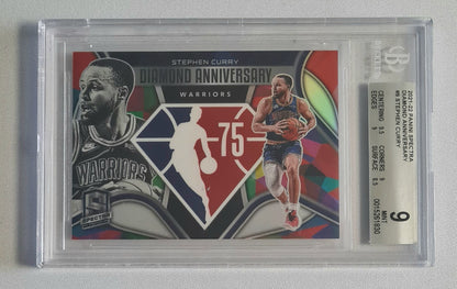 Stephen Curry - 2021/22 Panini Spectra Diamond Anniversary 75 BGS 9 #9 Golden State Warriors
