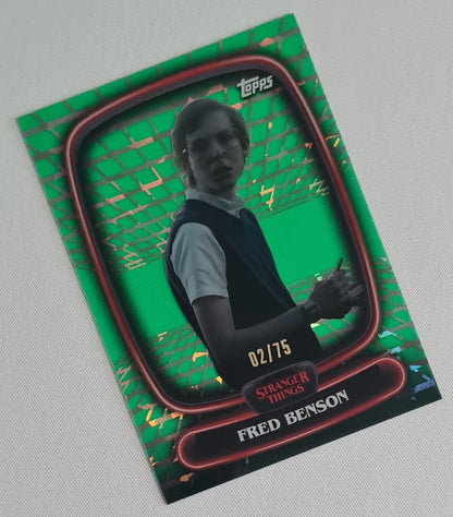 Fred Benson - 2025 Topps Stranger Things Green /75 #30