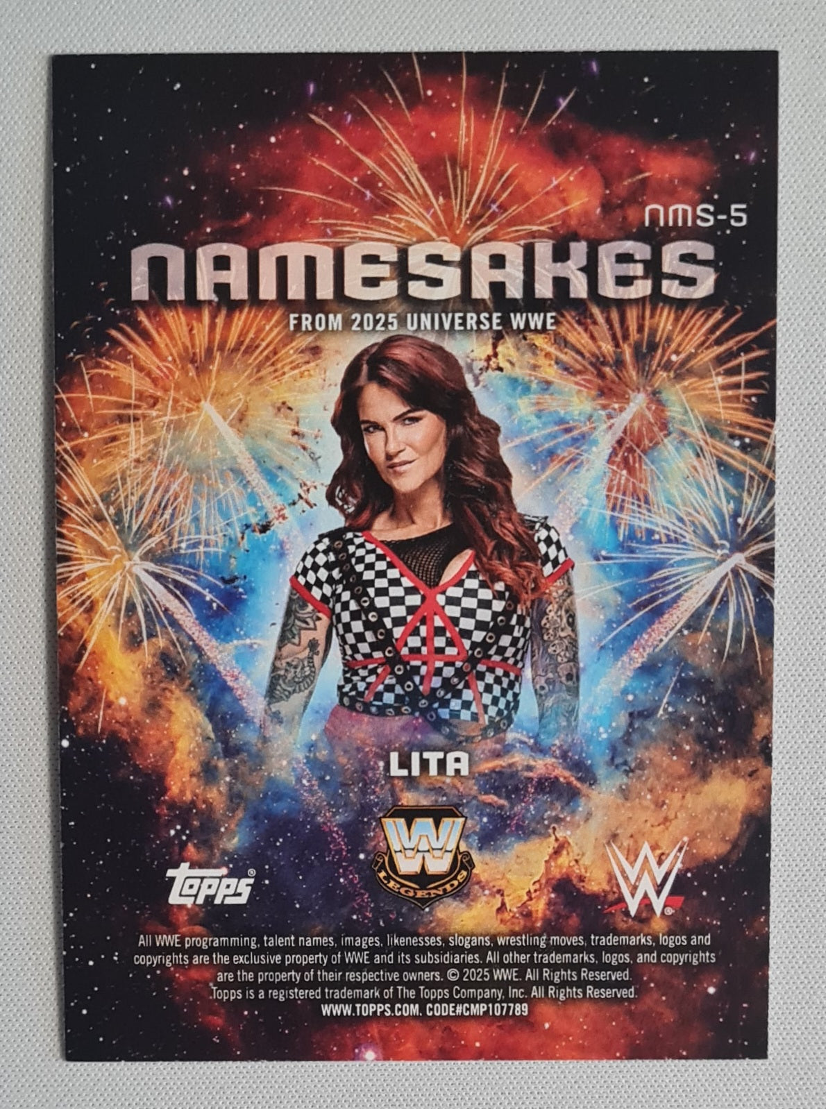 Lita - 2025 Topps Universe WWE Namesakes #NMS-5