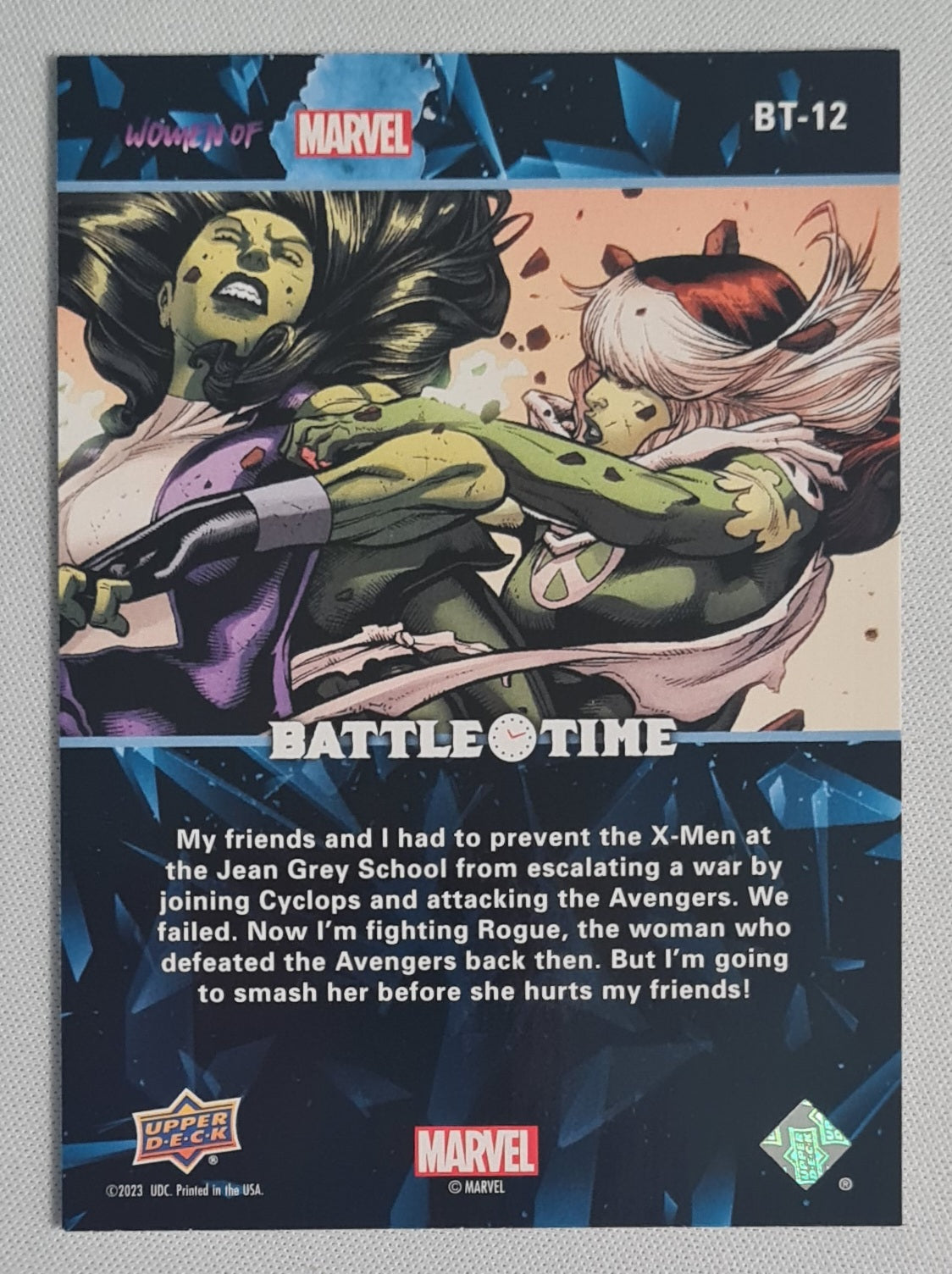 She-Hulk vs Rogue - 2022 Upper Deck Women of Marvel Battle Time #BT-12