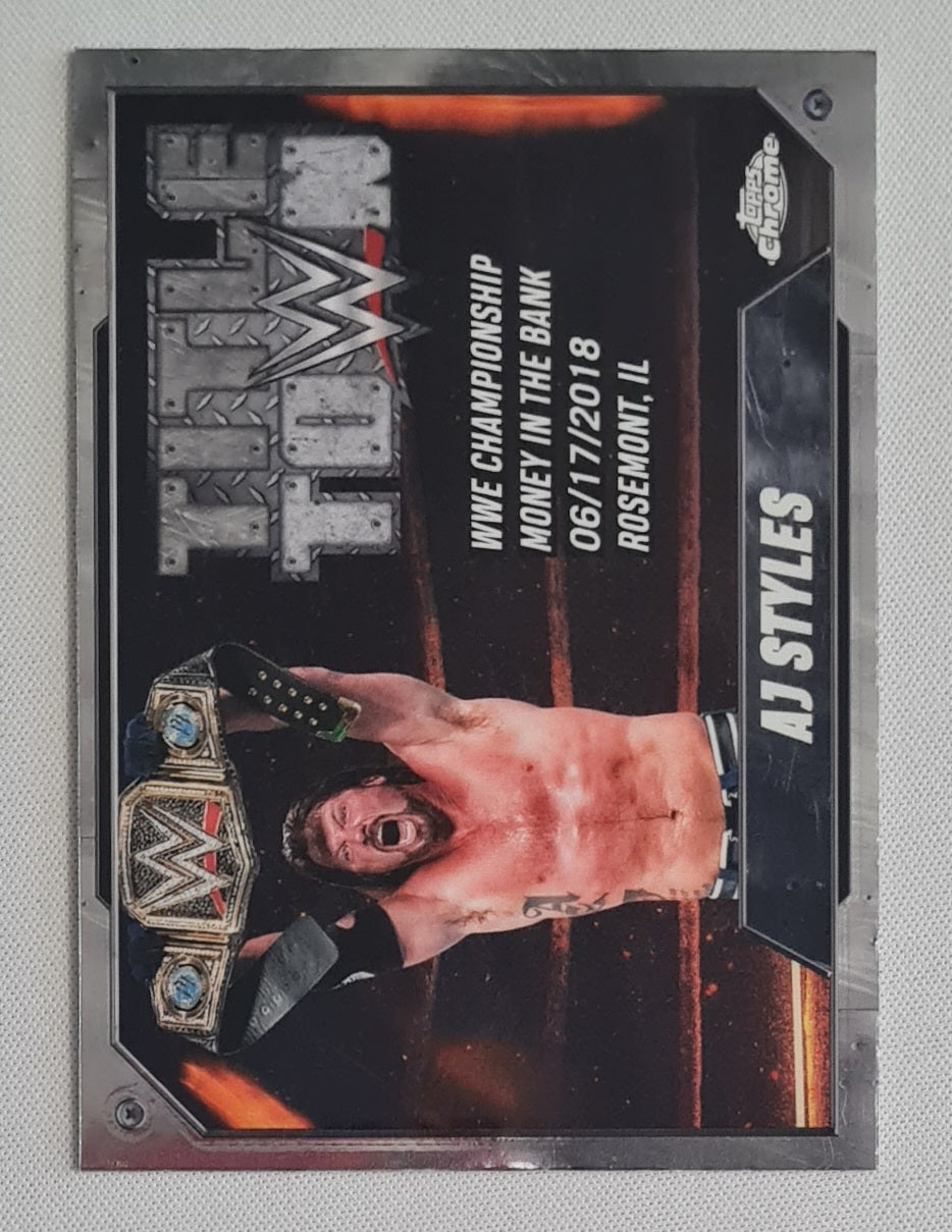AJ Styles - 2025 Topps Chrome WWE Title Town #TT-AJS