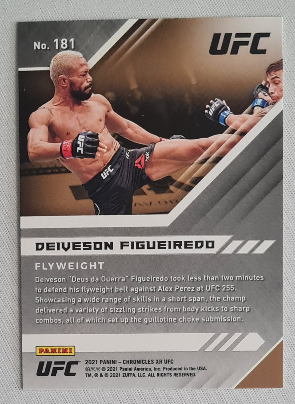 Deiveson Figueiredo - 2021 Panini Chronicles XR UFC #181
