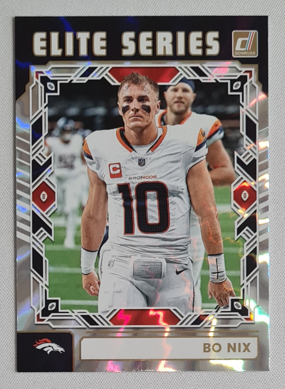Bo Nix - 2025 Panini Donruss Football Elite Series #TES-BNI Denver Broncos