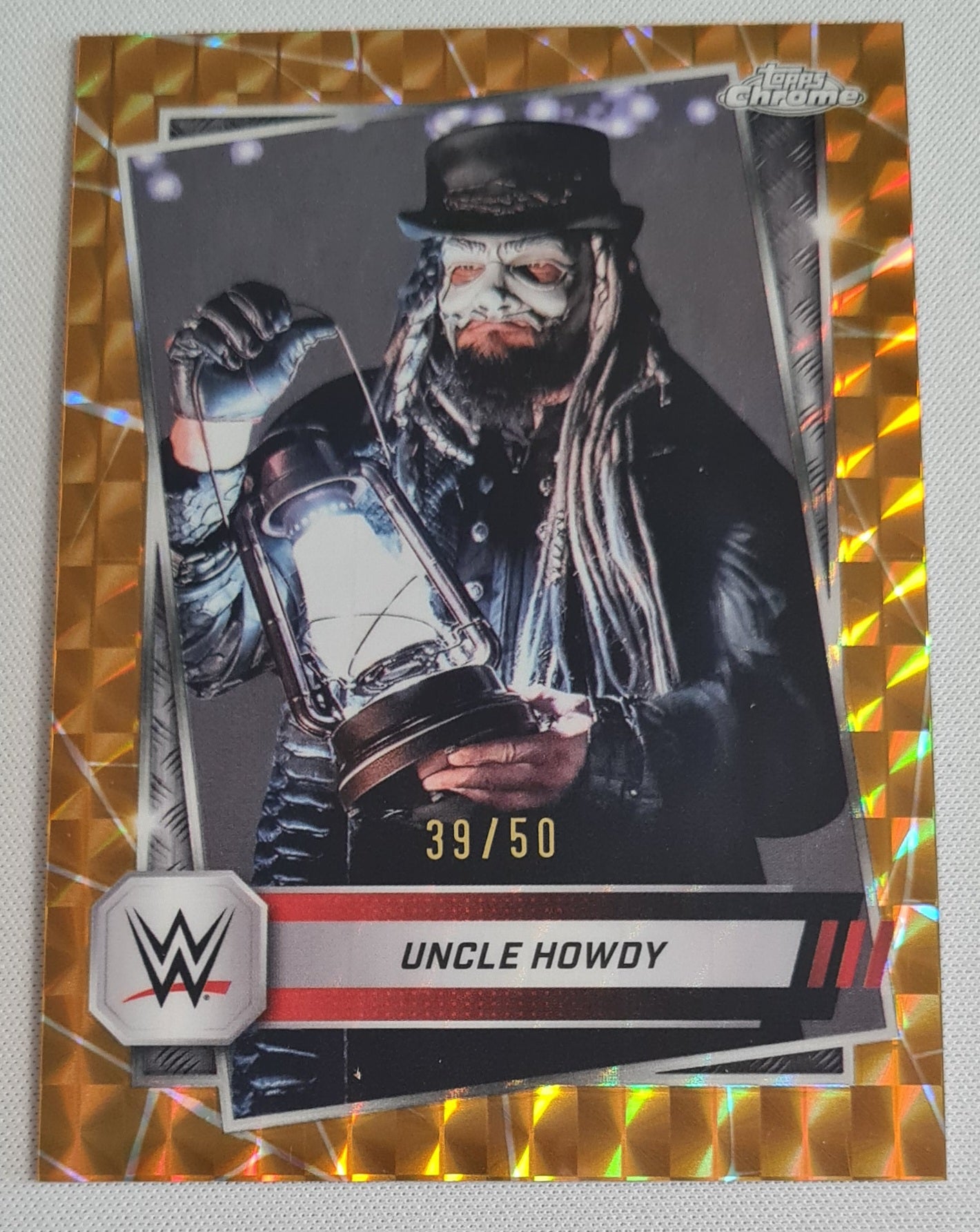 Uncle Howdy - 2025 Topps Chrome WWE Gold Geometric /50 #92