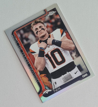 Bo Nix - 2025 Topps Chrome NFL Image Variation #88 Denver Broncos