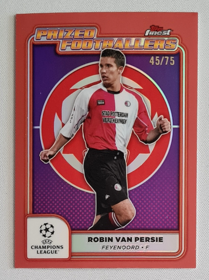Robin van Persie - 2024/25 Topps Finest Prized Footballers Rose #PF-19 Feyenoord
