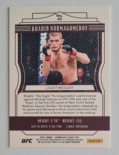 Khabib Nurmagomedov - 2021 Panini Chronicles Legacy UFC #42