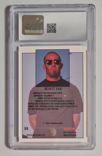 Scott Ian Anthrax - 1991 Brockum Rock Cards CGC 7.5 #55