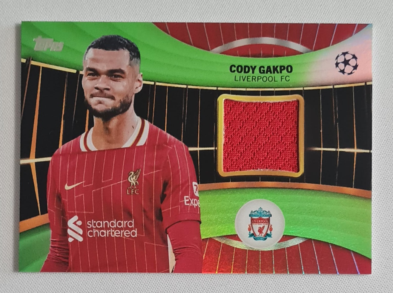 Cody Gakpo - 2025/26 Topps UCC Superstars Relic Green /199 #SR-CG Liverpool FC
