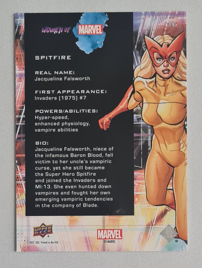 Spitfire - 2022 Upper Deck Women of Marvel #36