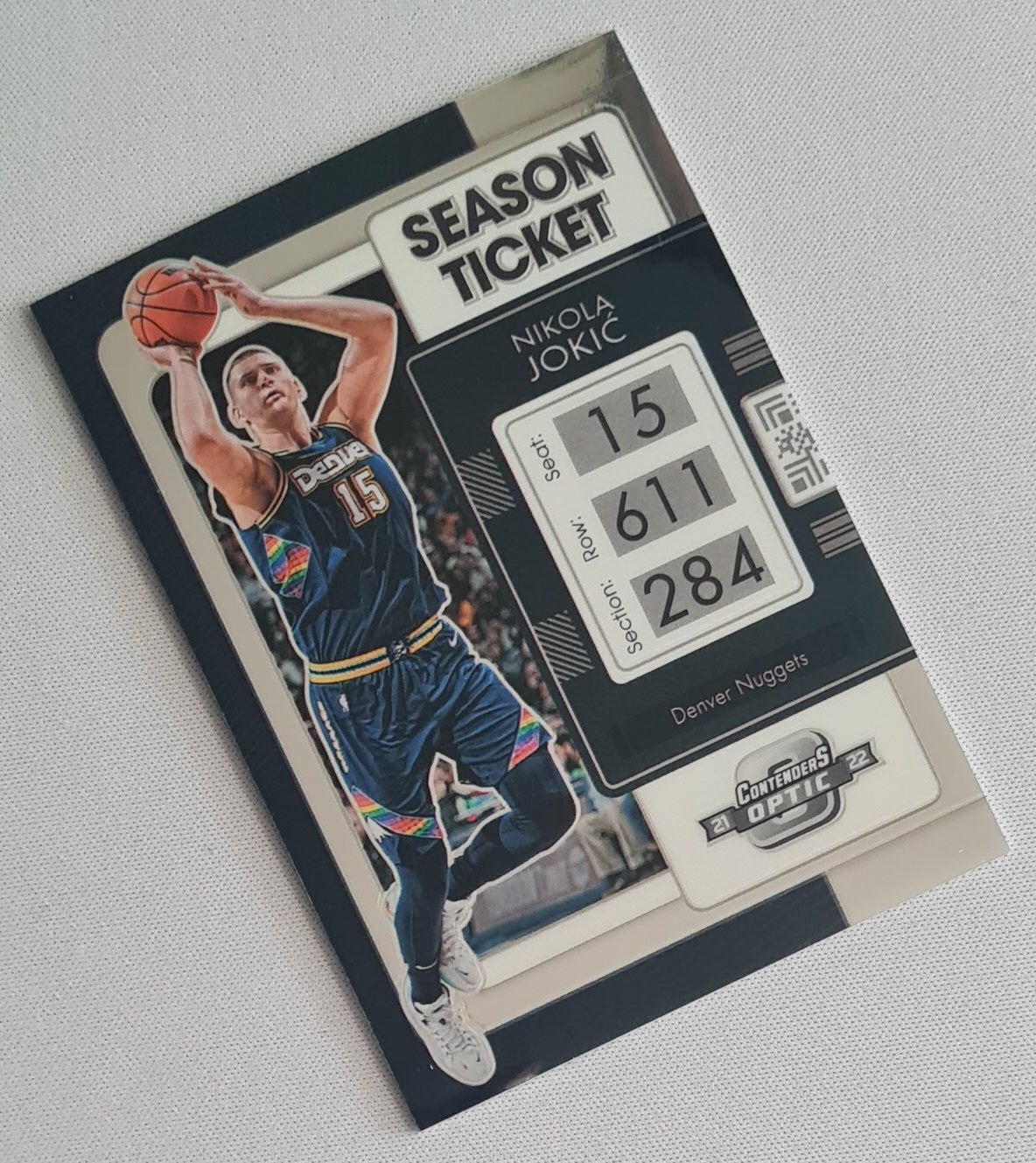 Nikola Jokic - 2021/22 Panini Contenders Optic Season Ticket #71 Denver Nuggets