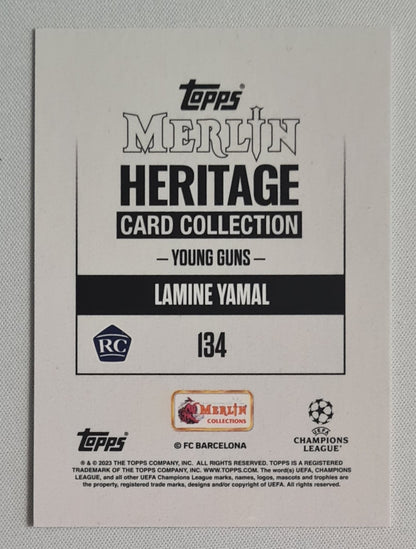 Lamine Yamal - 2023/24 Topps Merlin Heritage Young Guns #134 FC Barcelona
