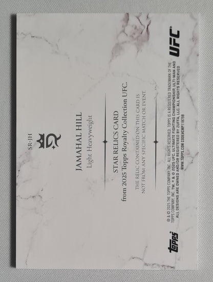 Jamahal Hill - 2025 Topps Royalty UFC Collection Star Relics Card /99 #SR-JH