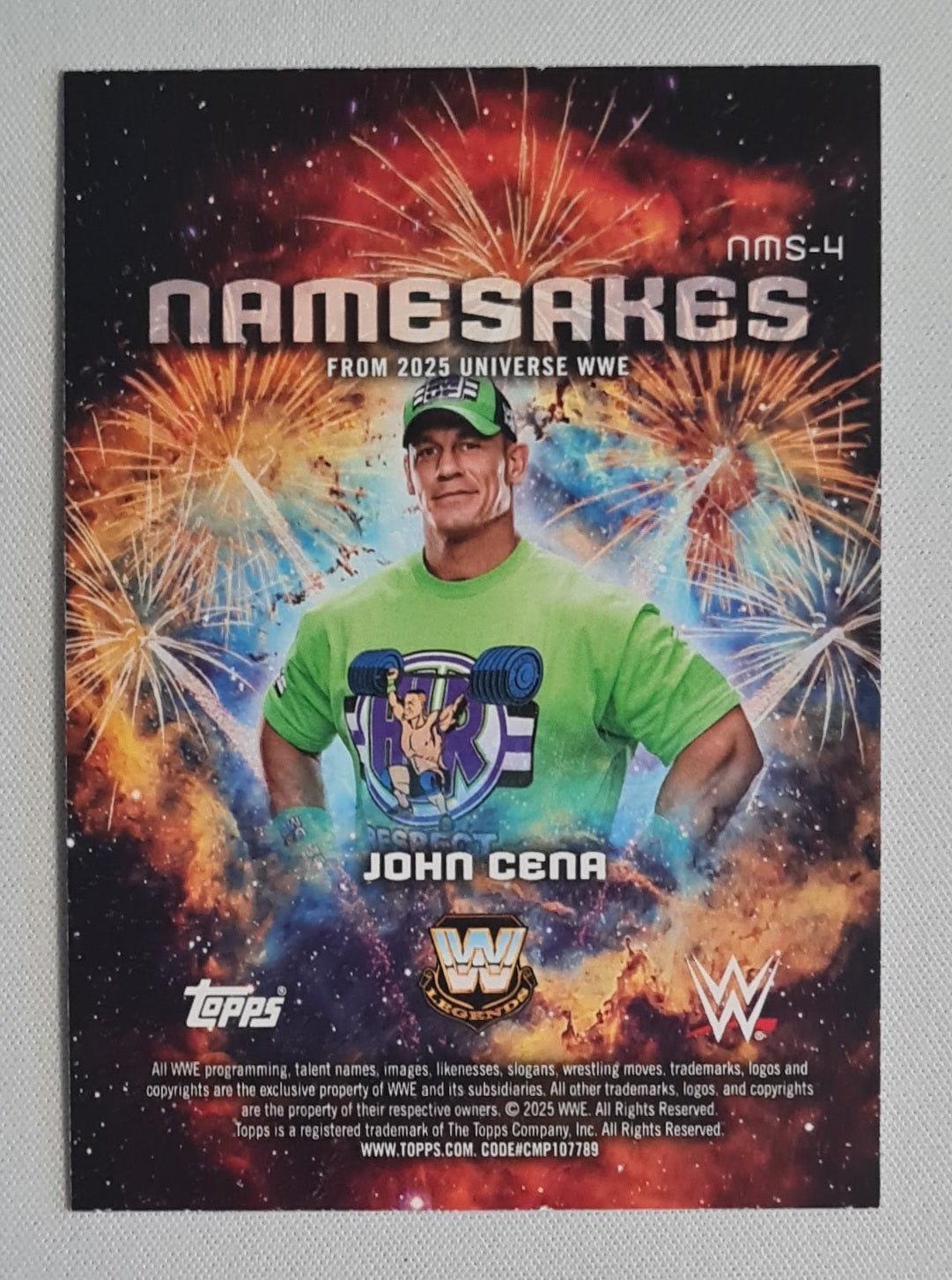 John Cena - 2025 Topps Universe WWE Namesakes #NMS-4