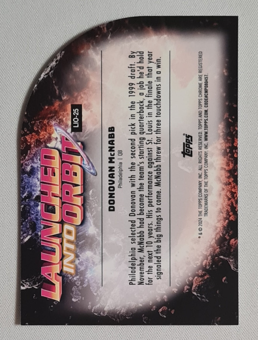 Donovan McNabb - 2024 Topps Chrome Launched Into Orbit #LIO-25 Philadelphia Eagles