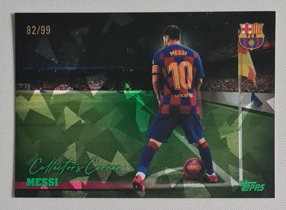 Lionel Messi - 2025-26 Topps FC Barcelona Team Set Collector's Corner Green /99 #40