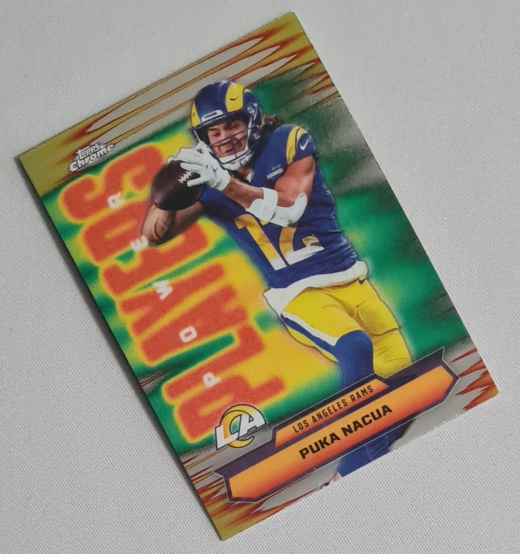 Puka Nacua - 2025 Topps Chrome NFL Power Players #PP-24 Los Angeles Rams