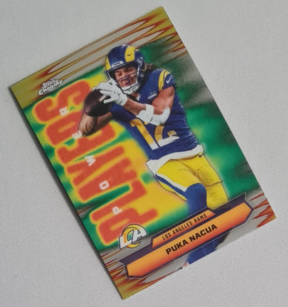 Puka Nacua - 2025 Topps Chrome NFL Power Players #PP-24 Los Angeles Rams
