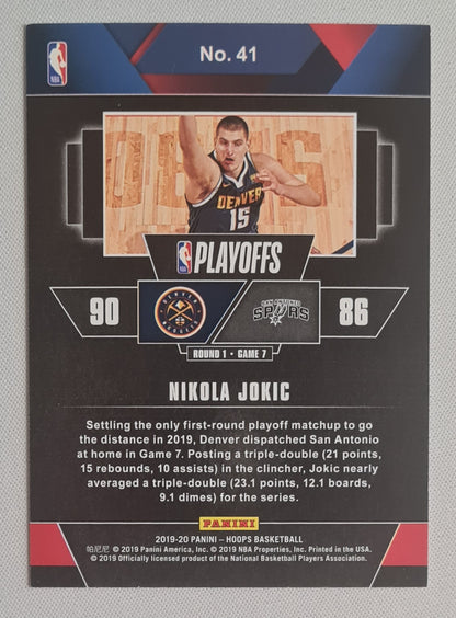 Nikola Jokic - 2019/20 Panini Hoops Road to the Finals /2019 #41 Denver Nuggets