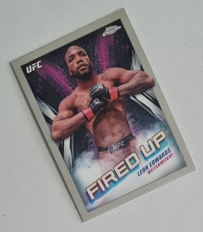 Leon Edwards - 2024 Topps Chrome UFC Fired Up #FDP-13